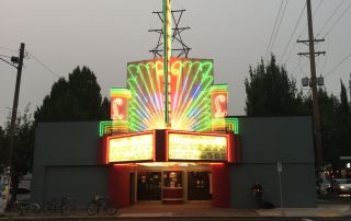 cinema at night