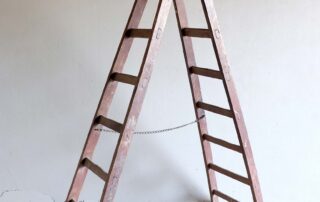 antique A frame ladder